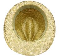 LVUNZJCA Chapeau de Paille pour Femme Chapeau Haut de Forme Classique d'été en Paille tissée à Feuilles de Tournesol(Rouge)