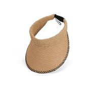 LVUNZJCA Chapeau de Paille pour Femme Grand Chapeau de Soleil d'été for l'extérieur(Khaki)