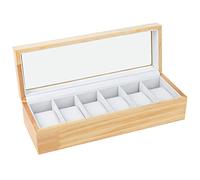LVUNZJCA Coffret de Montres 6 Chiffres boîte de Montre Montre de Stockage Affichage Boîte pin Montre Table Boîte Compteur Coffret d'affichage