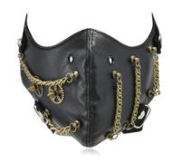LVUNZJCA Masque Steampunk Accessoires de masque Chaîne à rivets en alliage créatif for hommes pour Soirée Cosplay
