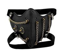 LVUNZJCA Masque Steampunk Masque de chaîne de vitesse steampunk masque gothique rétro gothique pour Soirée Cosplay