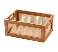 LVUNZJCA Organisateur de Rangement de Bureau Panier de Rangement de Style rétro Boîte de Rangement Panier de Rangement de Bureau(45x30x20cm)