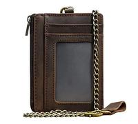 LVUNZJCA Portefeuille à Chaîne pour Hommes Porte-Cartes de Visite en Cuir Portefeuille for Hommes Portefeuille d'interception RFID for Hommes