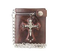 LVUNZJCA Portefeuille à Chaîne pour Hommes Portefeuille à chaîne Portefeuille en Cuir for Homme