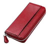 LVUNZJCA Portefeuille pour Femme Porte-Cartes d'orgue RFID en Cuir for Homme et Femme