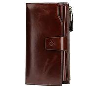 LVUNZJCA Portefeuille pour Femme Porte-Cartes Portefeuille RFID Shield Grande capacité for Femme