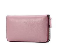 LVUNZJCA Portefeuille pour Femme Portefeuille en Cuir Portefeuille for Femmes protégé par RFID for Femmes(Rose)