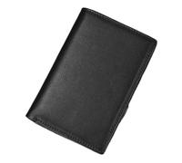 LVUNZJCA Portefeuille pour Hommes Étui à Passeport en Cuir, Portefeuille en Cuir, Porte-Passeport en Cuir Vintage(Schwarz)