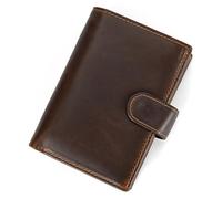 LVUNZJCA Portefeuille pour Hommes Portefeuille en Cuir Pochette for pièces de Monnaie Portefeuille Court à Trois Volets Multi-Cartes