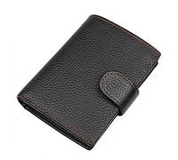LVUNZJCA Portefeuille pour Hommes Portefeuille en Cuir Vintage for Hommes Court Multi-Cartes Portefeuille Pince à Dollar(Coffee Color)