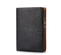 LVUNZJCA Portefeuille pour Hommes Portefeuille for Homme en Cuir Affaires décontracté Porte-Carte de crédit Voyage décontracté(M)