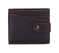 LVUNZJCA Portefeuille pour Hommes Portefeuille for Hommes décontracté Court Multi-tête Couche Portefeuille en Peau de Vache(Coffee)
