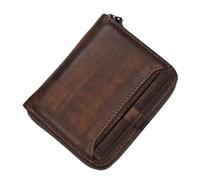 LVUNZJCA Portefeuille pour Hommes Portefeuille Homme Court Cuir Pince à Billets Homme rétro Portefeuille Petit Portefeuille