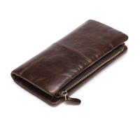 LVUNZJCA Portefeuille pour Hommes Portefeuille Long en Cuir avec Fentes for Cartes Multiples, Portefeuille en Cuir for Hommes d'affaires