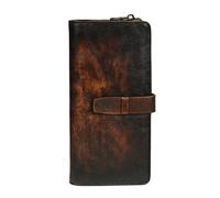 LVUNZJCA Portefeuille pour Hommes Portefeuille Long Vintage en Cuir for Hommes, Pochette en Cuir, Pince à Billets décontractée