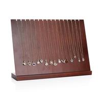LVUNZJCA Présentoir à Colliers Présentoir à colliers en bois, support de rangement for pendentifs et bijoux pour la Maison(marron)