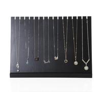 LVUNZJCA Présentoir à Colliers Présentoir à colliers en bois, support de rangement for pendentifs et bijoux pour la Maison(Schwarz)