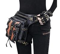 LVUNZJCA Sac Banane Steampunk Sacs de Taille Steampunk Sac de Ceinture de Jambe de Moto pour Hommes Femmes