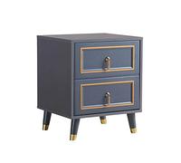 LVUNZJCA Table de Chevet Armoire de Rangement en métal latérale Petite Armoire Double(Bleu)
