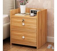 LVUNZJCA Table de Chevet Petite Armoire de Chevet Simple Armoire latérale de Rangement(Natural)