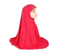 LVUNZJCA Turbans pour Femmes Foulard moyen for femmes, foulard couvert, chapeau Hijab Couvre-chefs(rouge)