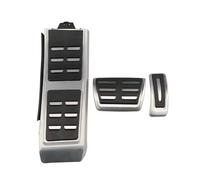 LVVBU Pedale Voiture at MT pour Audi A4 B8 A6 A7 A8 S4 RS4 A5 S5 RS5 8T Q5 SQ5 8R Acier Inoxydable Pédale d'Accélérateur et Frein Couvre Pedale d'embrayage Housse Accessoires,at with Rest