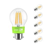 LVWIT Ampoule LED B22, 2.2W Ampoule Baillonette Classe A, Equivalent à Ampoules halogène 40W, Ampoules Golf Basse Consommation G45 470LM, 2700K, Lot de 6, Non-Dimmable