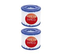 LVXBHZQD Cartouche Filtrante De Type VII Et De Type D, Compatible avec Les Piscines Et Spas Bestway- Filtre De Remplacement Haute Efficacité(2 Pcs)