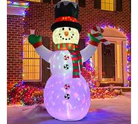 Lvydec Bonhomme de neige gonflable avec canne à sucre 2,4 m