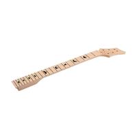LVYUDS 22 Frettestes 25 Pouces Mat Manche de Guitare, Forme Guitare Tête, érable Manche de Guitare électrique Pièces Rechange, Oiseau Incrustation Finition