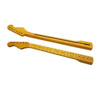 LVYUDS 6 Cordes Gaucher Manche de Guitare, 2.2 Inch Largeur Jaune Brillant érable Manche de Guitare, pour ST Manche de Guitare électrique Rechange(21 items)