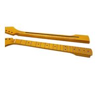 LVYUDS 6 Cordes Gaucher Manche de Guitare, 2.2 Inch Largeur Jaune Brillant érable Manche de Guitare, pour ST Manche de Guitare électrique Rechange(22 items)