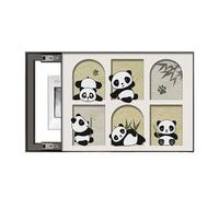 LVYUDS Cache Compteur Electrique Mural Pas de Perforation Dessin Animé Cache Tableau Electrique Style Chinois Pendaison Peinture Restaurant Entrée Couloir(XXL,Black frame moves right 2-A)