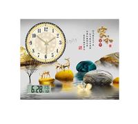 LVYUDS Chinois Cache Compteur Electrique Mural Horloge Blocage Peinture Couvercle Rabattable Cache Tableau Electrique Pas de Perforation Alliage D'aluminium Couvercle(L,6-B)