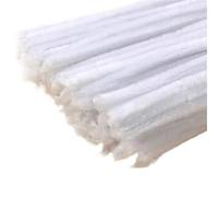 LVYUDS Colorés Fil Chenille Faciles à Modeler 11.81in Cure Pipe Pour Loisirs Créatifs Portables Chenille Loisir Creatif Encryptés Pour Les âges(1000pcs,30CM_WHITE)