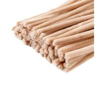 LVYUDS Colorés Fil Chenille Faciles à Modeler 11.81in Cure Pipe Pour Loisirs Créatifs Portables Chenille Loisir Creatif Encryptés Pour Les âges(1500pcs,30CM_LIGHT BROWN)
