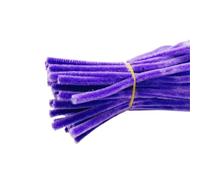 LVYUDS Colorés Fil Chenille Faciles à Modeler 11.81in Cure Pipe Pour Loisirs Créatifs Portables Chenille Loisir Creatif Encryptés Pour Les âges(1000pcs,30CM_PURPLE C)