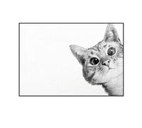 LVYUDS Dessin Animé Animal Cache Compteur Electrique Mural Cadre Noir Rabat Cache Tableau Electrique étude Couloir Suspendu Peinture Cadeau pour Nouvelle Maison(XXL,Black frame flip model-10)