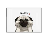 LVYUDS Dessin Animé Animal Cache Compteur Electrique Mural Cadre Noir Rabat Cache Tableau Electrique étude Couloir Suspendu Peinture Cadeau pour Nouvelle Maison(XXL,Black frame flip model-3)