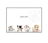 LVYUDS Dessin Animé Animal Cache Compteur Electrique Mural Cadre Noir Rabat Cache Tableau Electrique étude Couloir Suspendu Peinture Cadeau pour Nouvelle Maison(XXL,Black frame flip model-19)