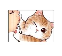 LVYUDS Dessin Animé Animal Cache Compteur Electrique Mural Cadre Noir Rabat Cache Tableau Electrique étude Couloir Suspendu Peinture Cadeau pour Nouvelle Maison(XXL,Black frame flip model-2)