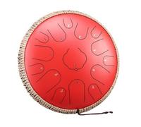 LVYUDS Ensemble De Handpan 15 Tons, Ensemble De Panda Drum À Main Portable for Adultes, Ensemble De Tongue Drum En Acier Avec Kit De Batterie Et Baguettes, Etc. (Color : Rouge, Size : C)