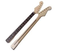 LVYUDS Gaucher Manche de Guitare, 22 Frettes 2.2 Inch Largeur érable Manche de Guitare électrique, Bois de Rose Touches pour ST Guitare Basse Pièces Rechange