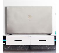 LVYUDS Imperméable Protection pour TV Antidérapant Housse écran TV Anti-Poussière 32-100 Pouces Universel Tissu Technique Couverture Partielle Respirant Balcon(60inches,Blanc)