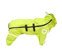 LVYUDS Manteaux Imperméables pour Chiens pour Moyen Grand Chiens, Réfléchissant 4 Pattes Encapuchonné Imperméable Chien, Ajustable Cordon de Serrage pour Pluvieux Jours de Neige(Color:Vert,Size:3XL+)