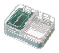 LVYUDS Portable 3 en 1 Coupe Comprimé avec Brosse Support en V Ecrase Medicament Facile à Avaler Coupe Medicaments Rangement Comprimés Amovible Nettoyage(Vert)