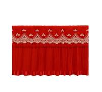 LVYUDS Suite Nuptiale Housse écran TV Couverture Intégrale Protection pour TV Incurvé Plat Protections écrans TV Dentelle Décoratif pour 35-75 Pouces Respirant(70inch,Red-F)