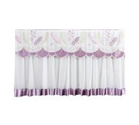 LVYUDS Universel Protections écrans TV Utilisation sans Démontage, étanche à la Poussière Fil De Dentelle, TV 30 à 75 Pouces avec Télécommande Couverture Respirant Décoration(Purple,50/52inch)