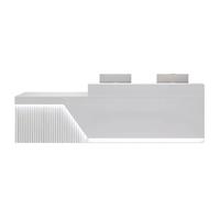 LVYWEX Comptoir de RéCeption Moderne avec LED, Bureau d'accueil pour Bureau