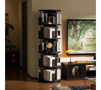 LVYWEX Étagère pivotante, Grand Support de Rangement en Bois pour Livres, Rotation à 360°, 5e étage, pour Chambre, Salon(6th Floor)